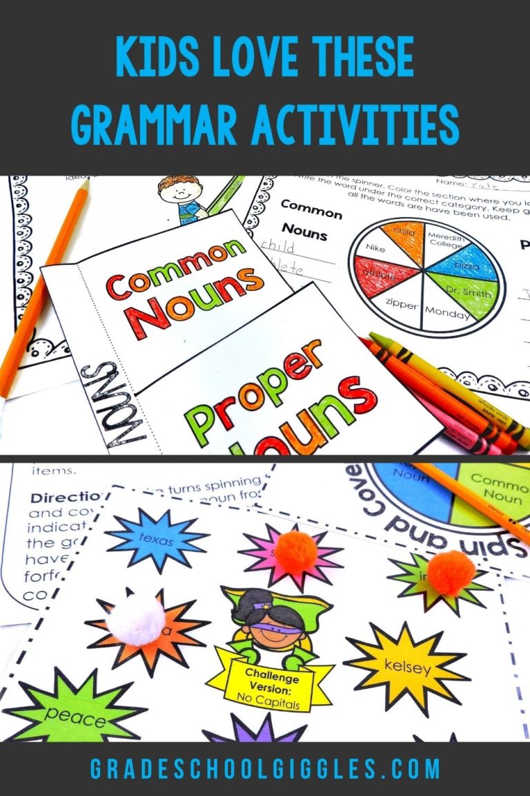 Proper Noun Lesson Plans 1st Grade