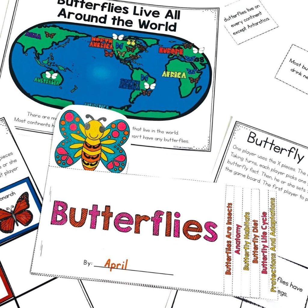 All About Butterflies - A Printable Butterfly Book