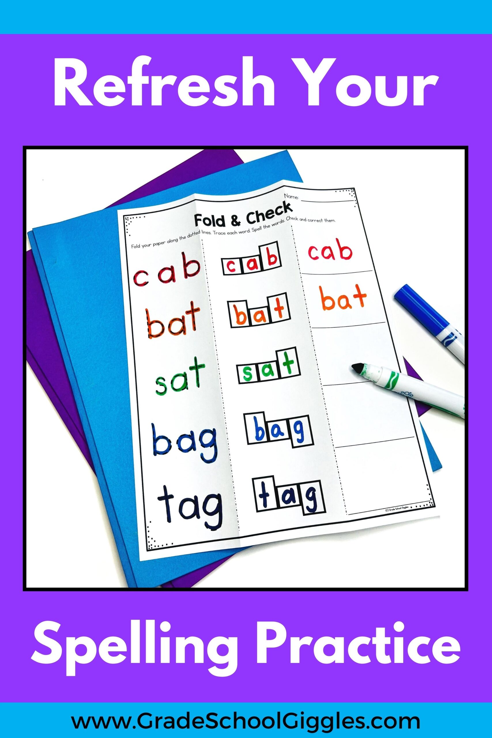 Editable Pencil Bump Game for Word Work Printable