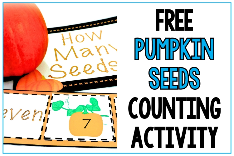 Free Pumpkin Seeds Counting Activity For Fall Or Halloween