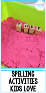 If you’re looking for some hands-on ways to practice spelling, this post is full of ideas! Kids really engage in learning when it's combined with play. Spelling practice doesn't have to be boring! These simple activities are fun, multi-sensory ways for kids to practice & they work for any list! These work as independent activities or small group centers. Pin these ideas to find them when it’s time to motivate your kids to study their spelling. #FirstGrade #SecondGrade #ThirdGrade #Spelling