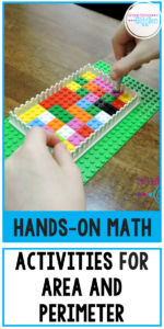 Hands-on activities make learning math so much more fun! Plus, they really help kids understand the concepts better. If you're looking for activities to teach area and perimeter, this blog post is for you. There are ideas for teaching kids to find the area and perimeter of rectangles and of irregular shapes. Plus, you'll find a link to additional resources like task cards and worksheets with word problems that you can use in your lessons. 3rd grade #Area #Math #3rdGrade #Teaching