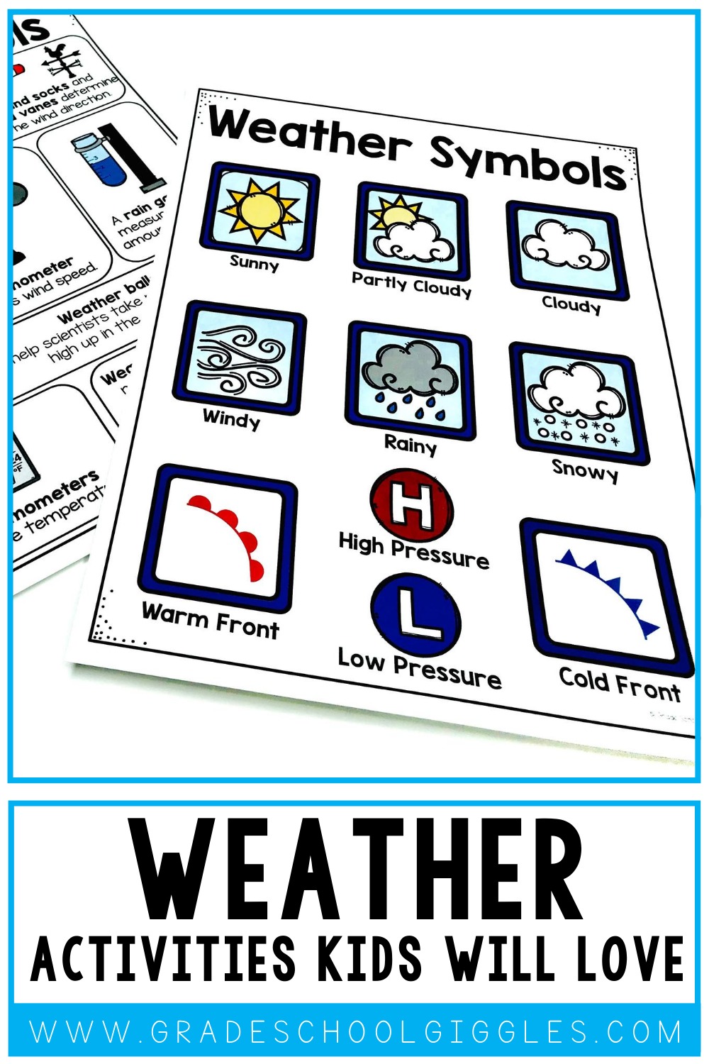 Hands-On Weather Activities For Kids - Grade School Giggles