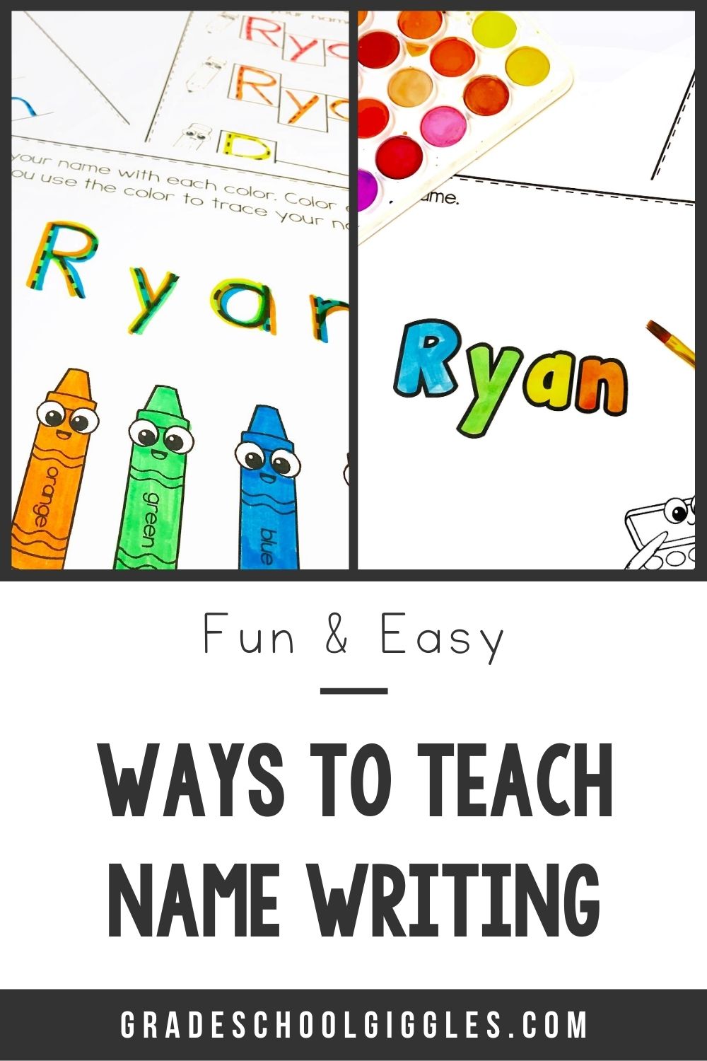 Teaching Name Writing Shouldn't Be Hard - Grade School Giggles