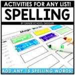 Fun Spelling Practice Worksheets And Activities - Grade School Giggles