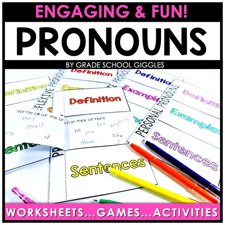 5 Fun Parts of Speech Games and Printables - Grade School Giggles