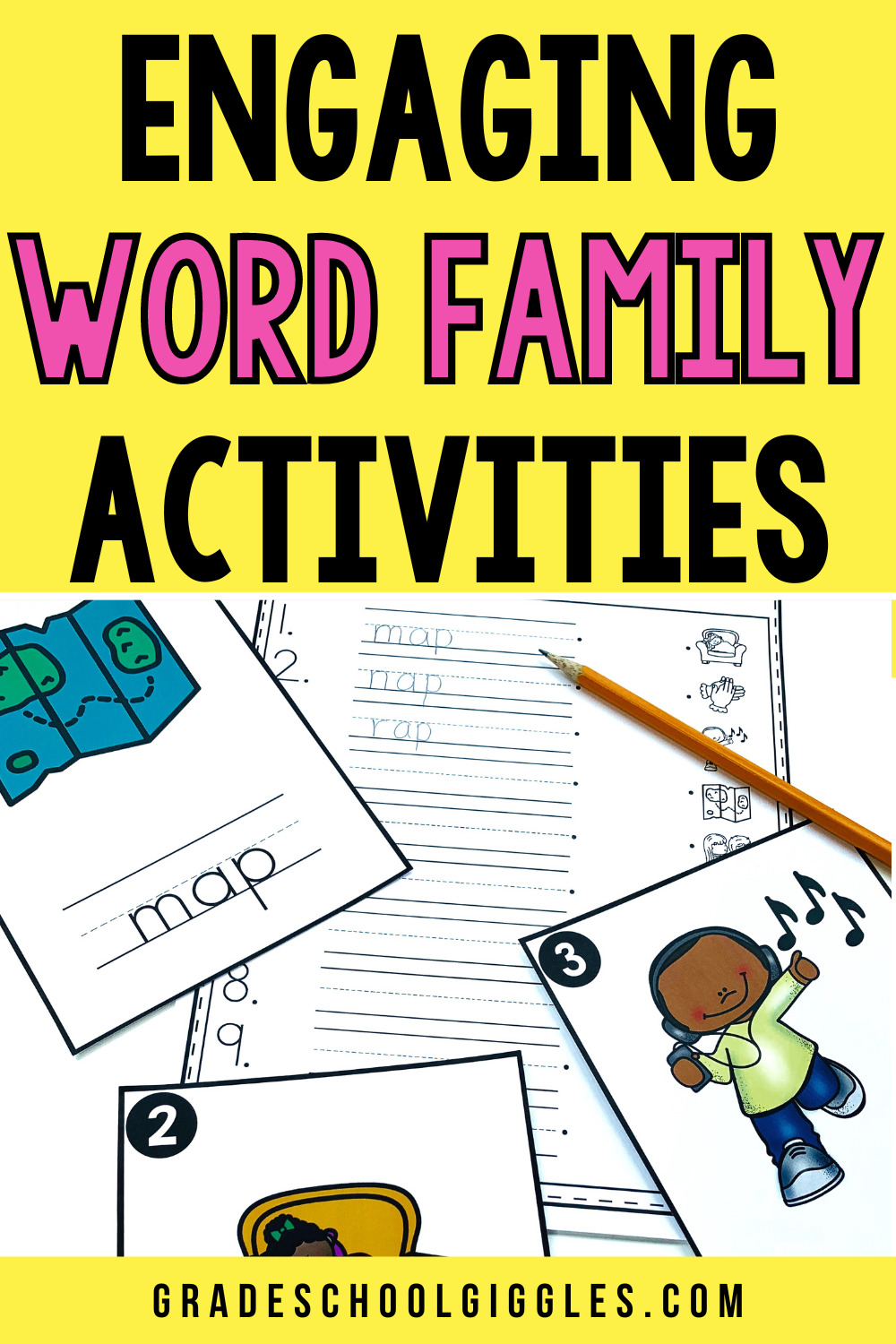 Engaging Word Family Worksheets And Activities - Grade School Giggles