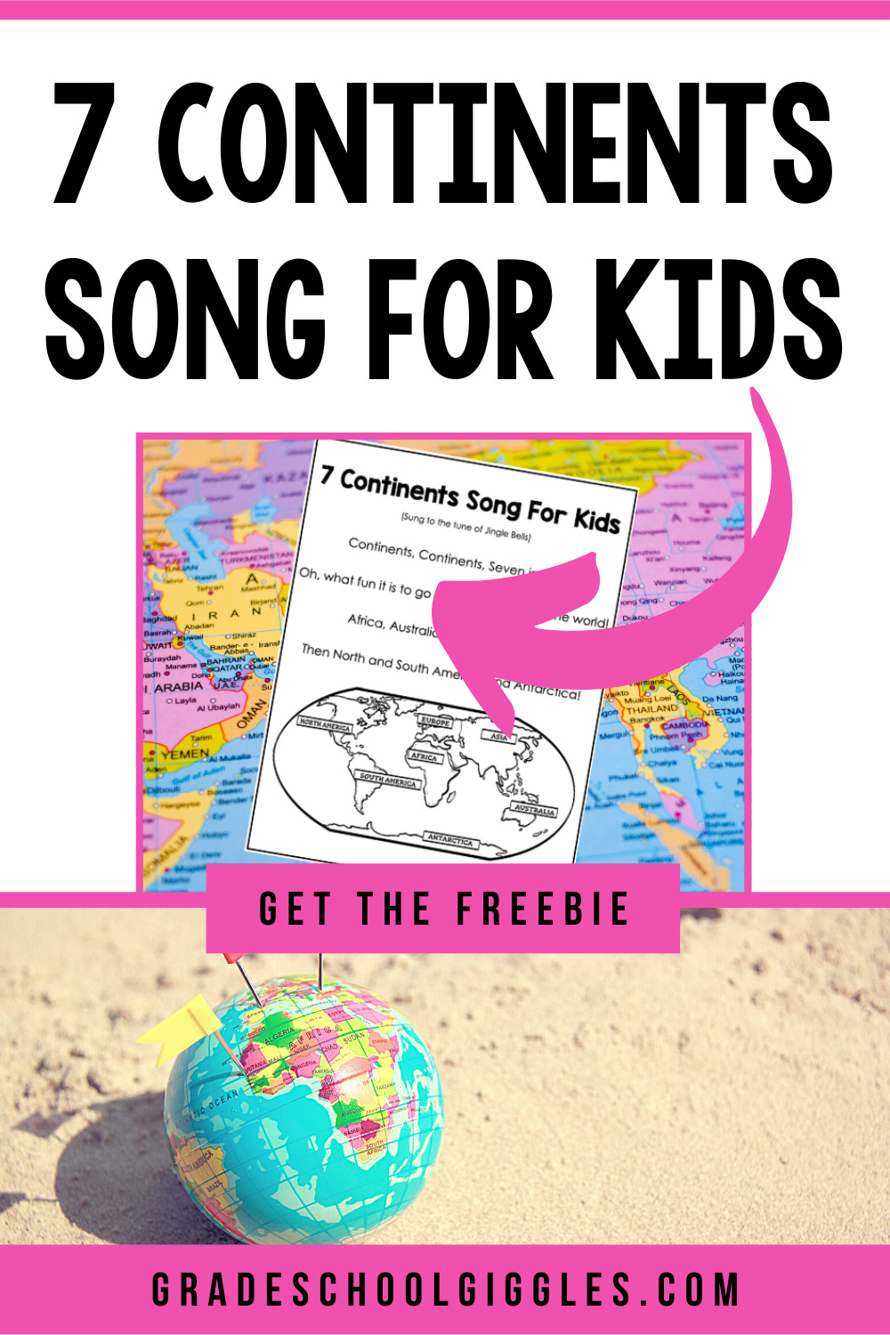 The 7 Continents Song For Kids Grade School Giggles   16. Freebie Pink Box 2 1 