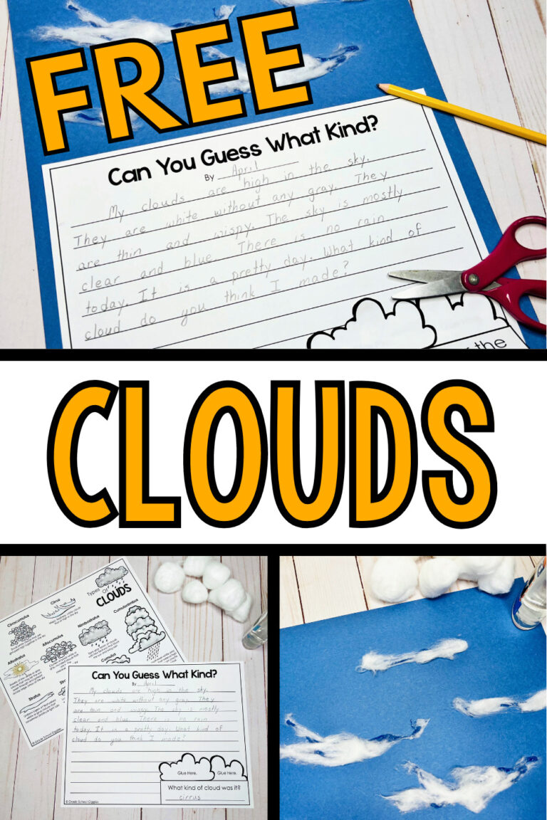 Types Of Clouds Activity For Kids - Grade School Giggles