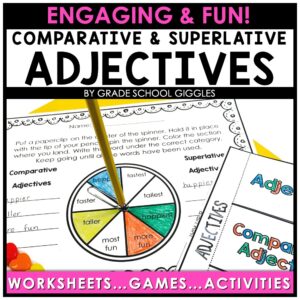 Fun Activities For Teaching About Adjectives - Grade School Giggles