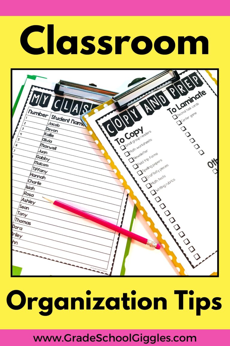 Mastering Anchor Charts: Setting Up for Success - Grade School Giggles