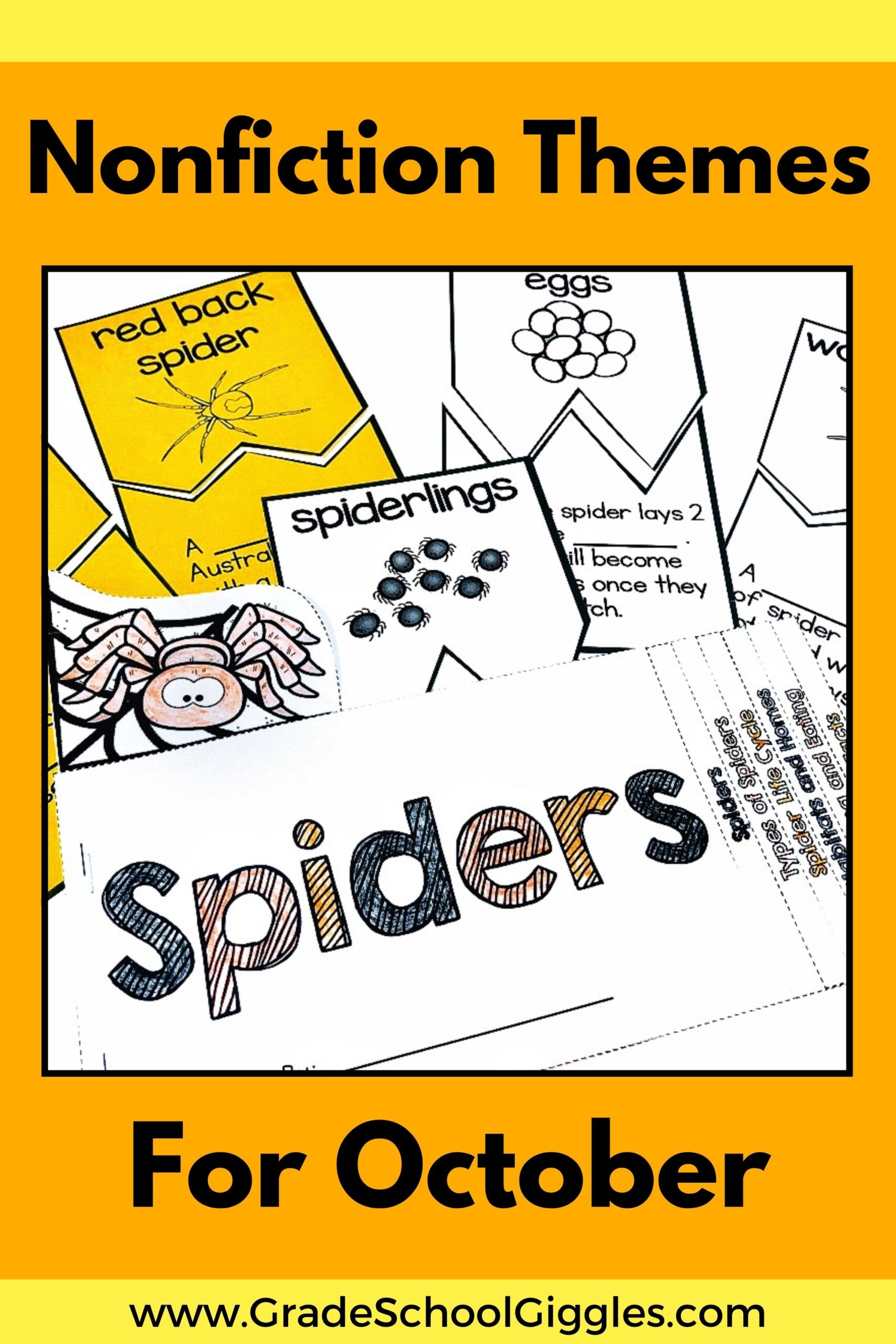 Nonfiction Themes For October: Spiders, Bats, And Pumpkins - Grade ...