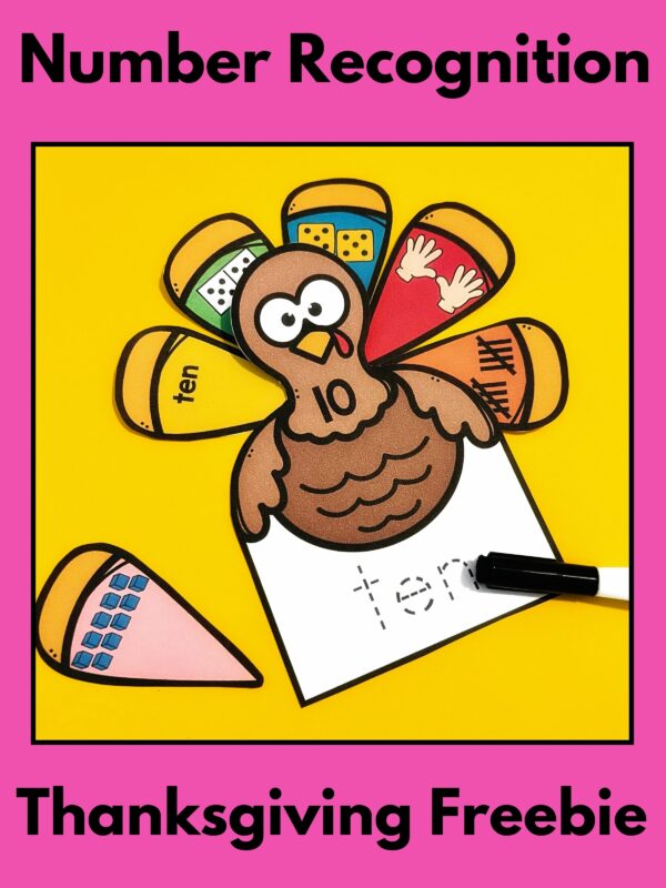 Free Thanksgiving Number Recognition Activities!