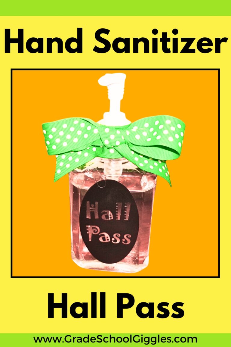 Hand Sanitizer Hall Pass