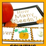 Free Pumpkin Seeds Counting Activity For Fall Or Halloween