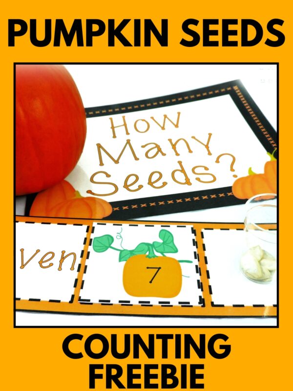 Check Out This Pumpkin Seeds Counting Freebie