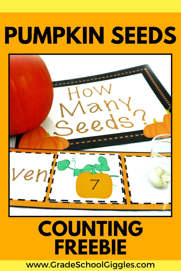 Free Pumpkin Seeds Counting Activity For Fall Or Halloween